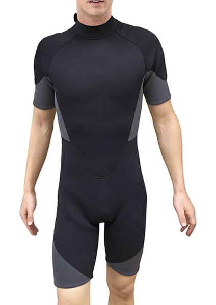 B Baosity Erkekler Dalış Suits One Piece Mayo Islak Suit Spearfishing Bodysuit Streç 2mm Xxl