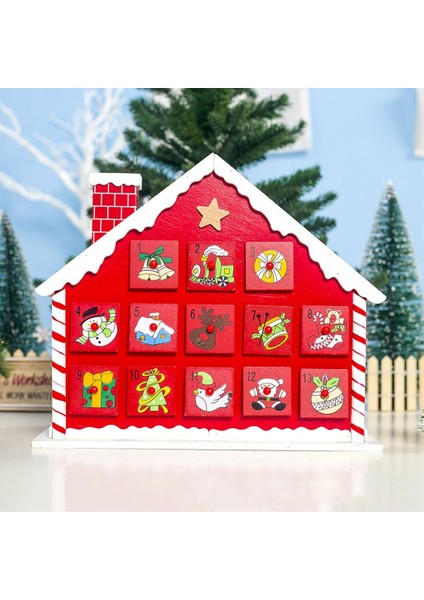 Noel Advent Takvimi Ile LED Işık Çocuk Oyuncak Dıy Tatil Dekorasyon