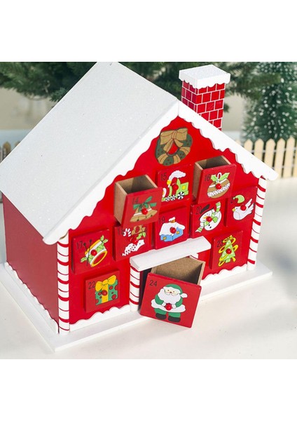 Noel Advent Takvimi Ile LED Işık Çocuk Oyuncak Dıy Tatil Dekorasyon