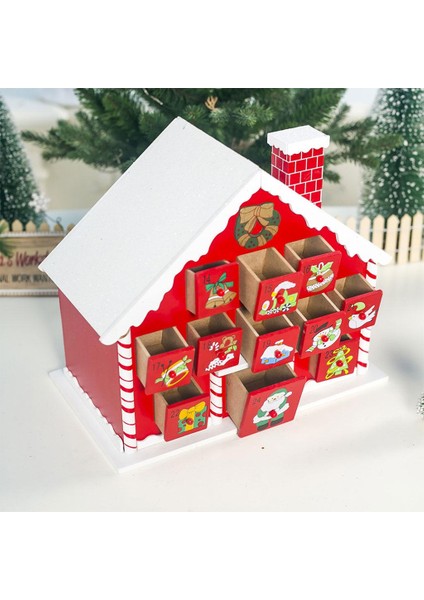 Noel Advent Takvimi Ile LED Işık Çocuk Oyuncak Dıy Tatil Dekorasyon