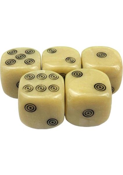 5 Adet 1.6 cm Altı Taraflı Zar Set Parti Prop Eğitici Oyuncak Masa Oyun Parçaları