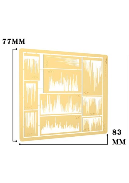 Model Boyama Parçaları Kitleri Taşlama Şablon Sprey Airbrush Stencils Kaynağı