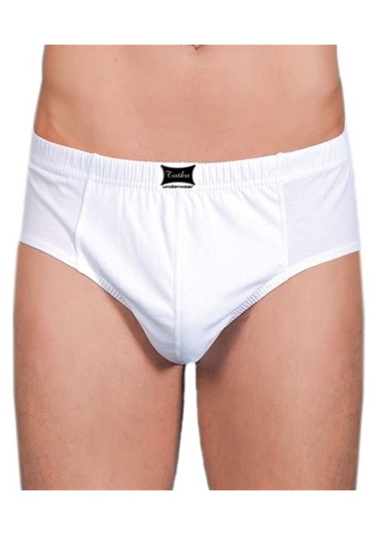 Erkek Slip Külot Beyaz 6 Lı Paket
