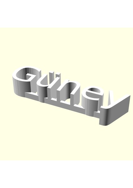 Güney Kişiye Isime Isme Özel Üretim Masaüstü Isimlik Sevgiliye Eşe Hediyelik Masa Üstü Isimliği Ofis Hediyesi Dekoratif Organik Plastik