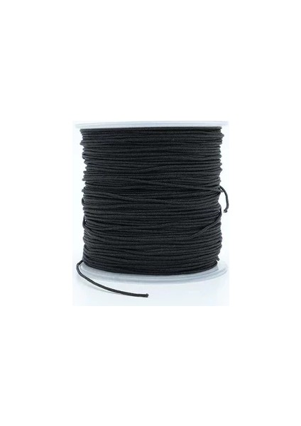 Siyah Paraşüt Ipi - Bileklik Ipi (100 Mt)