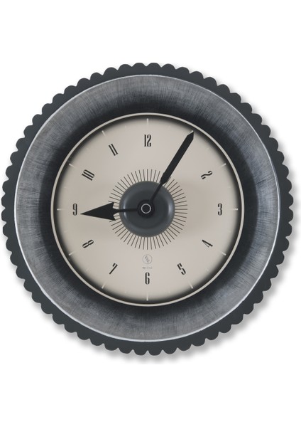 Demre 90 cm Büyük Analog Fiberglass Dekoratif Duvar Saati