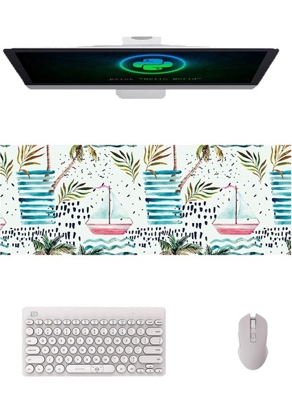 Kauçuk Kaymaz Renkli Desenli Çalışma Masası Pedi - Çok Renkli (Yurt Dışından) fiyatları