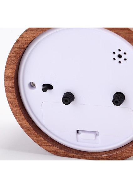 Işaretçi ile Masif Ahşap Sessiz Snooze Çalar Saat (Kare Kare) (Yurt Dışından) fiyatları