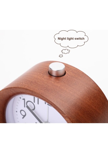 Işaretçi ile Masif Ahşap Sessiz Snooze Çalar Saat (Kare Kare) (Yurt Dışından) modelleri