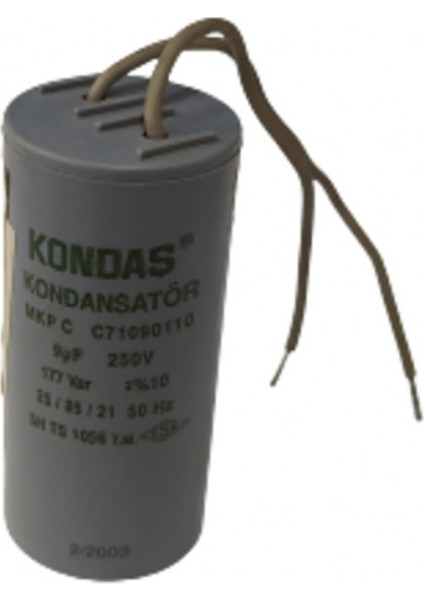9 Mf Kondansatör Kondaş