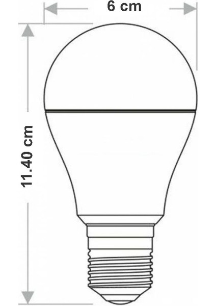 AA13-00923 9W LED Ampul 6500K Beyaz E27 A60