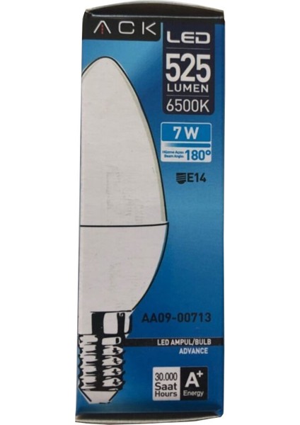 AA09-00713 7W Buji LED Ampul 6500K Beyaz E14