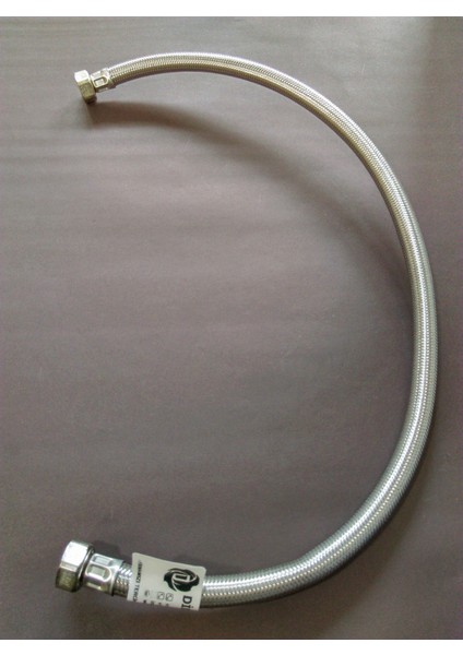 Kalın Çelik Örgülü 1/2 Bağlantı Hortumu Rekorlu 70 cm 2 Adet