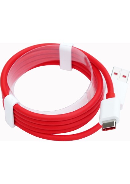 Kablo Usb-C Type-C USB Şarj Kablosu 1m Kırmızı Kalın Kablo