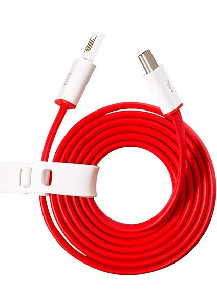 Kablo Usb-C Type-C USB Şarj Kablosu 1m Kırmızı Kalın Kablo