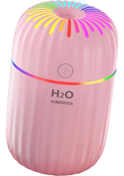 300ML Ultrasonik Hava Nemlendirici Difüzör Gece Lambası Uçucu Yağ Yatak Odası Beyaz