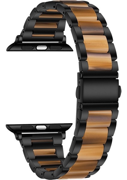 Apple Watch Uyumlu Serisi 7 Için Metal + Reçine Kordon (Yurt Dışından)