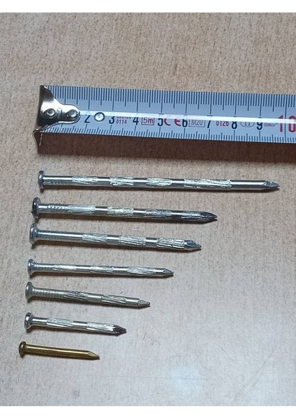 Karışık Çelik Çivi Seti (3-4-5-6-7-8-10 Cm) Toplam 70 Ad