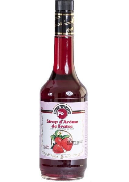 Çilek Aromalı Kokteyl Şurubu 700 ml Fo