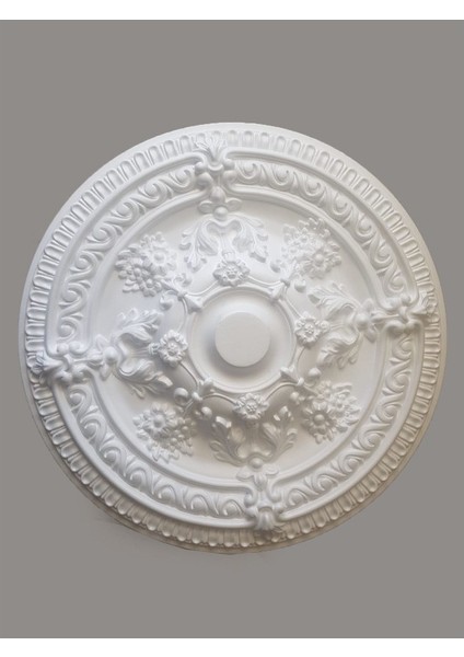 Güneş Desenli Stropiyer Tavan Lamba Göbeği - 68 cm