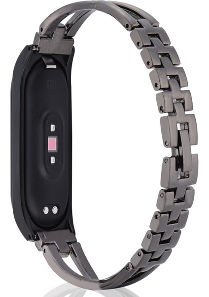 Xiaomi Mi Band 6/5 X-Şekilli Elmas Alaşım Değiştirme Kayışı (Yurt Dışından)