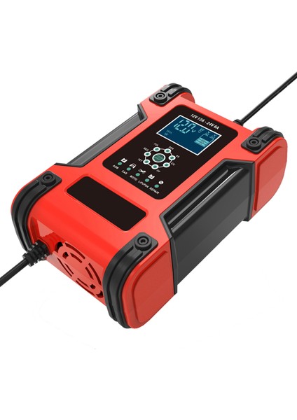12V 24V 12A 7 Aşamalı Otomatik Akıllı Akü Şarj Cihazı indirimleri