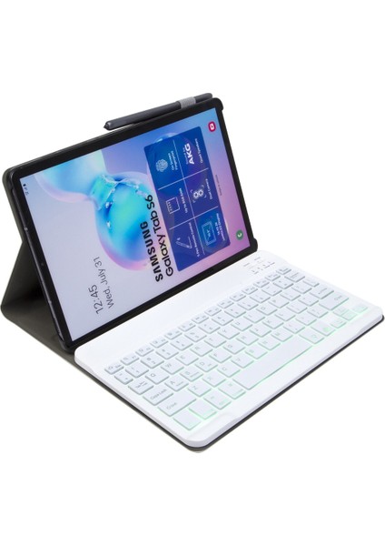 DY720 Galaxy Tab S5E Için Bluetooth Klavye ve Kılıf (Yurt Dışından)