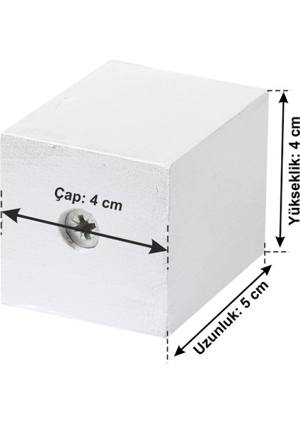 Masa Sandalye Ünite Kanepe Sehpa Mobilya Koltuk Ayak Yükseltici Ağaç Takoz 6'lı Set  Boy 5 cm En 4x4 cm