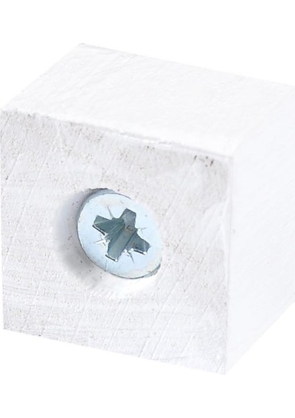 Masa Sandalye Mobilya Koltuk Ayak Yükseltici 6'lı Boy 15 mm En 20 mm Beyaz