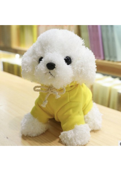 Simülasyon Mini Sevimli Köpek Peluş Oyuncak Bebek 20Cm (Yurt Dışından)