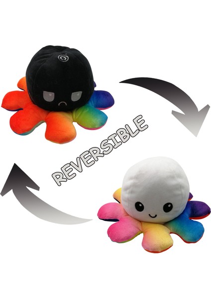 Peluş Tersinir Peluş Doldurulmuş Hayvan Ruh Hali Çift Taraflı (Yurt Dışından)