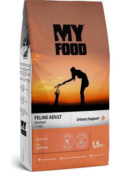 Somonlu Kısırlaştırılmış Yetişkin Kedi Maması Urinary Support 1,5 kg