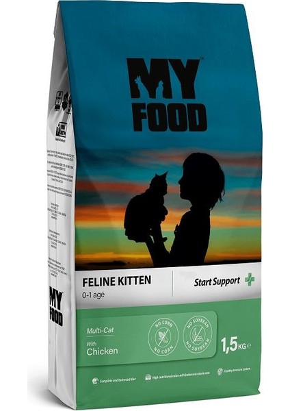 Tavuklu Yavru Kedi Maması Start Support 1,5 Kg