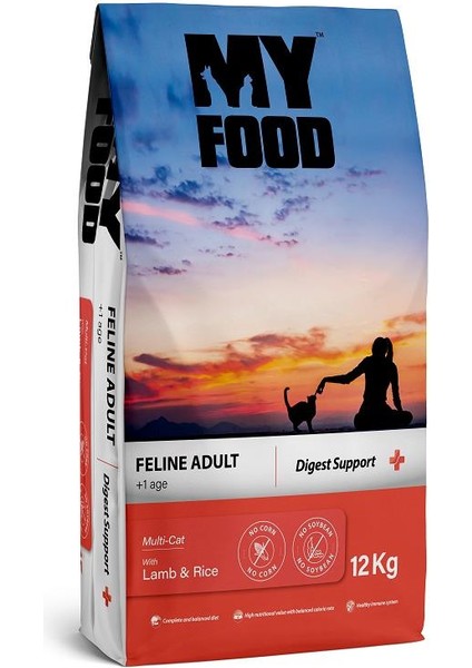 Kuzulu Pirinçli Yetişkin Kedi Maması Digest Support 12 kg