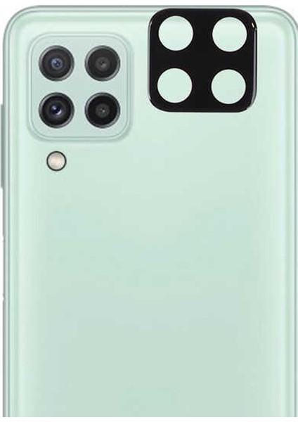 Samsung Galaxy A22 4g Kamera Lens Koruyucu Cam Siyah