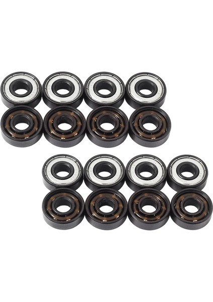 16 Kaykay Rulmanlar Set Longboard Tekerlekler Için 8mm Hassasiyet (Yurt Dışından)