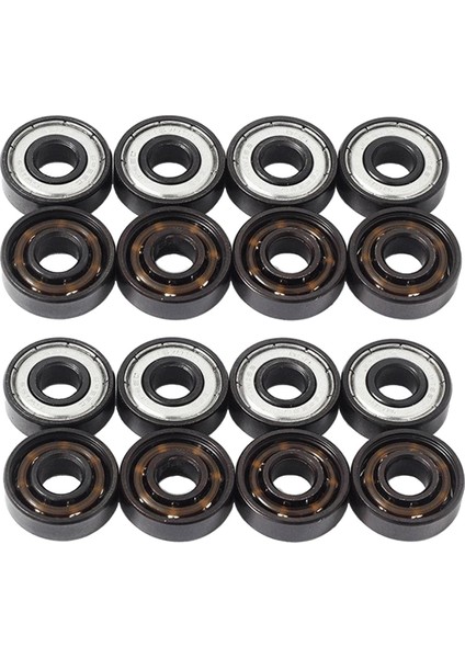 16 Kaykay Rulmanlar Set Longboard Tekerlekler Için 8mm Hassasiyet (Yurt Dışından)