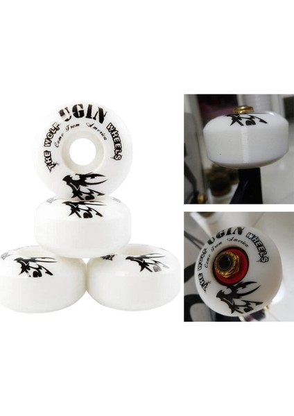 4 Pack Dayanıklı Kaykay Tekerlekleri 52X30MM Longboard Rulo Tamir Tekerlek Parçaları (Yurt Dışından)