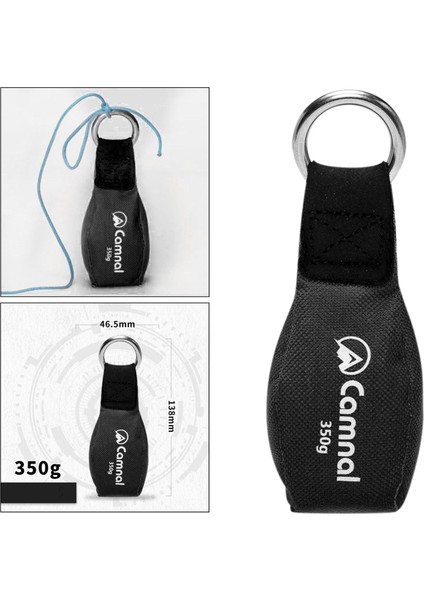 Arborist Ağırlık Çantası 12.35OZ Ağaç Tırmanma Ipi Arma Ekipmanları Siyah (Yurt Dışından) indirimleri
