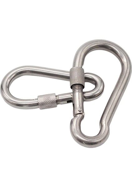 2 Adet Carabiner Güçlü Kanca Bahar Yapış Bağlantı Anahtarlık Klipler Hamak Için Set 80X40X8MM (Yurt Dışından) fiyatları
