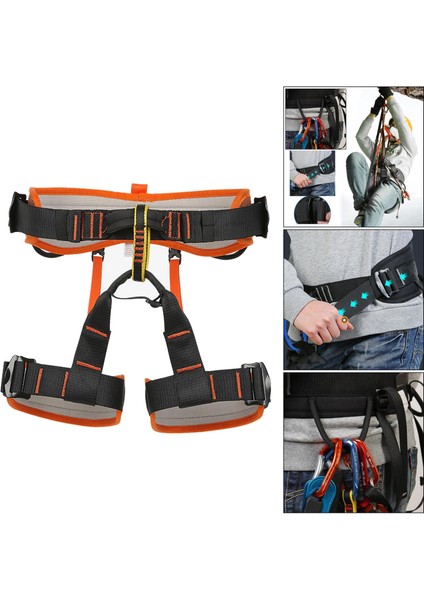 Emniyet Koşum Kaya Ağacı Tırmanma Rappelling Koltuk Oturan Bel Kemeri Kayışı L ​​orange L (Yurt Dışından) fırsatları