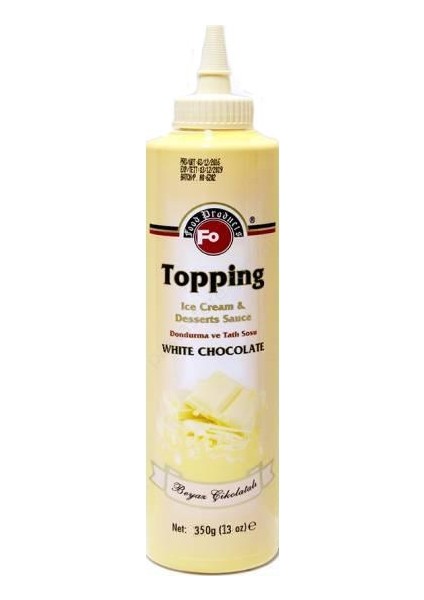 Beyaz Çikolatalı Topping Sos 350 Gr.