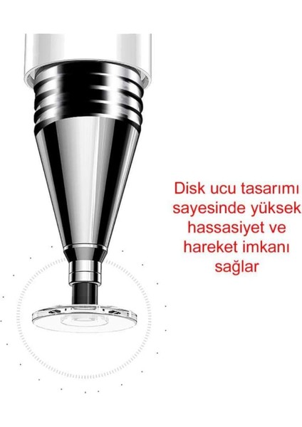 Vestel V Tab Z2 Lte Uyumlu Dokunmatik Kalem Passive Stylus 2in1 Tablet Kalemi Çizim & Yazı Kalemi