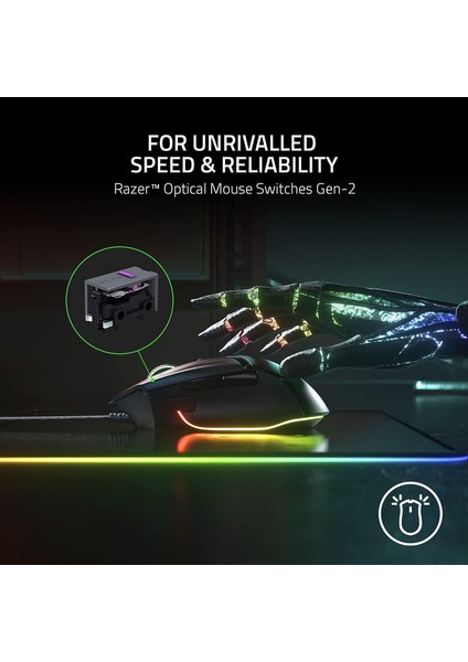 Basilisk V3 Özelleştirilebilir Ergonomik Gaming Mouse RZ01-04000100-R3M1