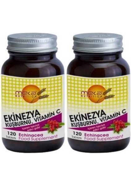 Meka NutritionEkinezya Kuşburnu 120 Tablet 2 Kutu