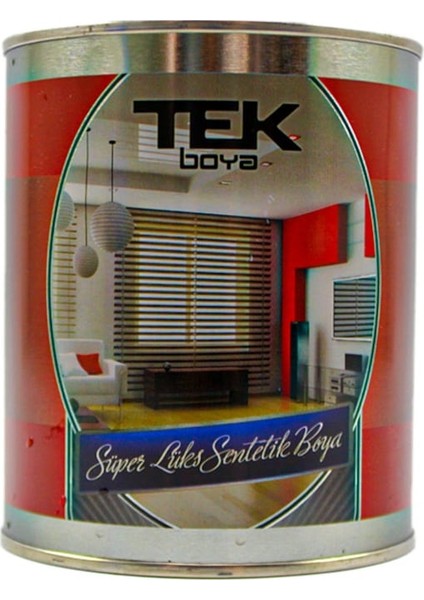 Tek Boya Süper Lüx Sentetik 0,375 Lt Yağlı Boya (Ahşap-Metal-Duvar Boyası)