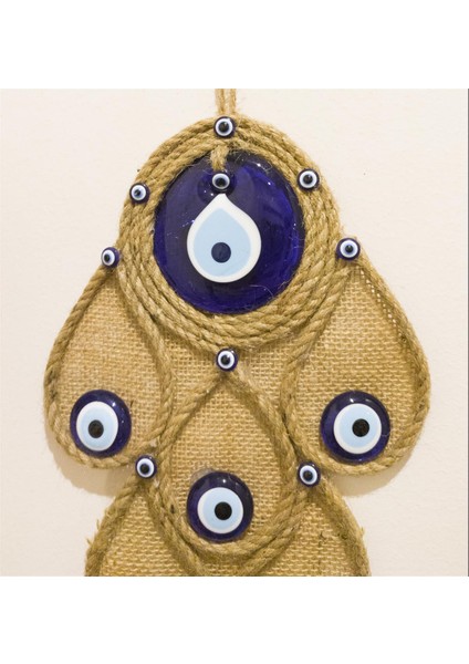 Antioch Artdesign Cam Nazar Boncuklu Hasır Süslü Duvar Bahçe Balkon Süsü Ev Dekor Hediyelik Eşya fiyatları