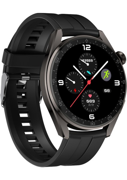 Hikıng Wh5 Siyah Akıllı Saat Yedek Kayış Hediyeli (Resmi Hikıng Türkiy Siyah modelleri