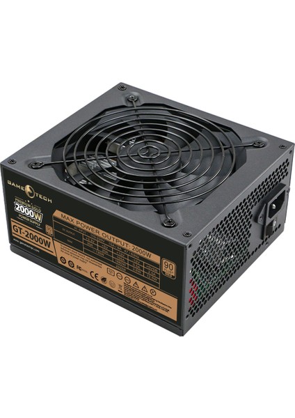 2000 W 90PLUS Gold 14 cm Fanlı Btc Power Supply