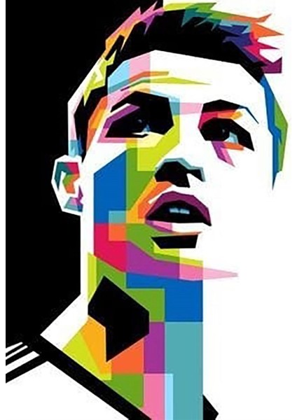 Cr7 Sayılarla Boyama Seti 40X50 cm Tuvale Gerili